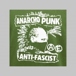 Anarcho Punk - Antifascist pánske tričko, čierne 100%bavlna značka Fruit of Rhe Loom